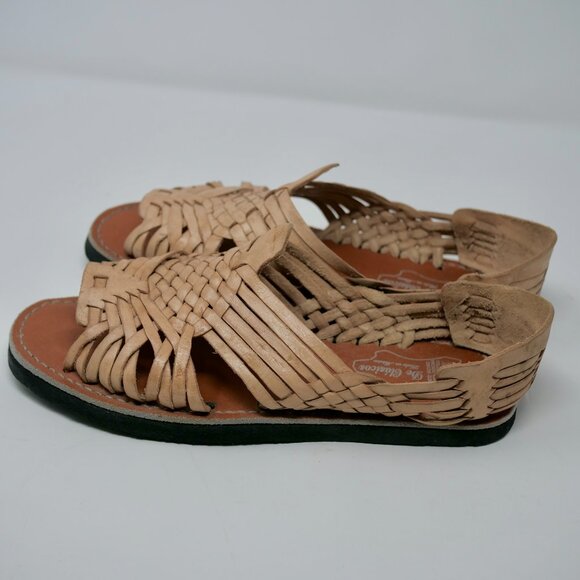 NEW De Clasico Mexican Huarache Sandals Light Brown Tan Men’s Size 9 Casual - Picture 4 of 9